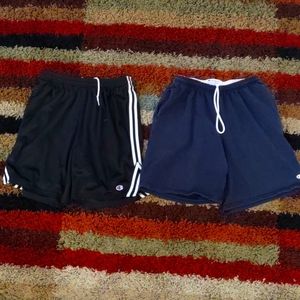 2 pair of Champion shorts size medium